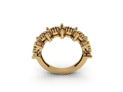 Ring 405 Gold Mode Schönheit Diamant Hochzeit Juwel Schmuck Anhänger Verlobungsring Ehe Platin druckbar Engagement Silber Feier Ringe 3d print model - Mito3D