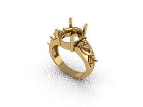 ring 40 gold fashion beauty diamond wedding jewel jewellery jewelry engagem rings 3d print model - Mito3D