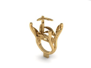 ring 40 bamboo bambu gold gem jewelry silver cut diamond bambo girl wedding rings 3d print model - Mito3D