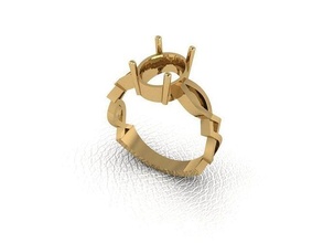 ring 41 gold fashion beauty diamond wedding jewel jewellery jewelry engagem rings 3d print model - Mito3D