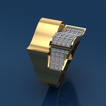 bague 41 bijoux or de l'anneau anneau mode la livre sterling imprimable beauté en diamant mariage l'engagement d'argent joyau le platine gem brillant fiançailles saphir l'habillement les anneaux 3d print model - Mito3D