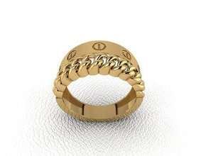 anel 412 ouro moda beleza diamante casamento jóia jóias joalheria pingente noivado casamento platina imprimível prata gema celebração argolas 3d print model - Mito3D