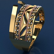 ring 41 jewelry gold fashion beauty diamond wedding jewel jewellery silver printable gem engagement diamant cad rhino rings 3d print model - Mito3D