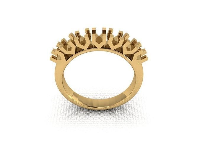 ring 415 gold fashion beauty diamond wedding jewel jewellery jewelry pendant engagementring marriage platinum printable engagement silver gem celebration rings 3D print model - Mito3D