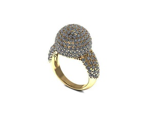 ring 4 jewelry gold jewel jewellery rings 3d print model - Mito3D
