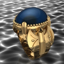 ring 4 ägyptisch saphir gold schmuck leuchtenden silber druckbar halskette juwel diamant mode schönheit engagement anhänger hochzeit cad engagem ringe 3d print model - Mito3D