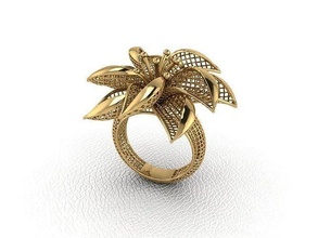 bague 42 or mode beauté diamant mariage bijou bijoux pendentif fiançailles platine imprimable engagement argent gemme fête 3d print model - Mito3D