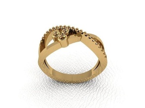 bague 428 or mode beauté diamant mariage bijou bijoux pendentif fiançailles platine imprimable engagement argent gemme fête 3d print model - Mito3D