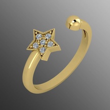 ring 42 schmuck wertvoll gold juwel silber druckbar brillant diamant hochzeit mode finger sterling saphir ringe rubin 3d print model - Mito3D