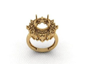 bague 429 or mode beauté diamant mariage bijou bijoux pendentif fiançailles platine imprimable engagement argent gemme fête 3d print model - Mito3D
