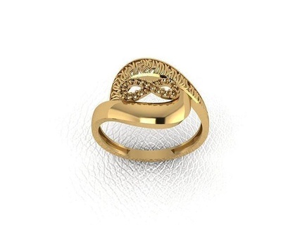 bague 432 or mode beauté diamant mariage bijou bijoux pendentif fiançailles platine imprimable engagement argent gemme fête anneaux 3d print model - Mito3D