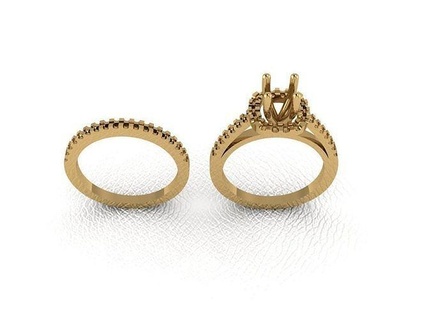 yüzük 433 altın moda güzellik elmas düğün mücevher takı kolye nişan yüzüğü evlilik platin yazdırılabilir gümüş kutlama yüzükler 3d print model - Mito3D