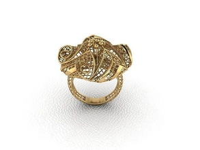 anillo 43 oro moda belleza diamante boda joya joyería colgante pendiente compromiso matrimonio platino imprimible plata celebracion anillos 3d print model - Mito3D