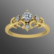 Ring 44 Schmuck Gold Luxus Juwel leuchtenden druckbar Silber brillant Diamant Saphir Ringe 3d Platin Rubin Zubehörteil Mode 3d print model - Mito3D