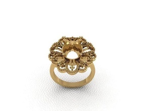 anillo 447 oro Moda belleza diamante Boda joya joyería colgante pendiente compromiso matrimonio platino imprimible plata celebracion 3d print model - Mito3D