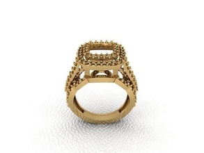 squillare 451 oro moda bellezza diamante nozze gioiello gioielleria pendente anello fidanzamento matrimonio platino stampabile argento gemma celebrazione anelli 3d print model - Mito3D