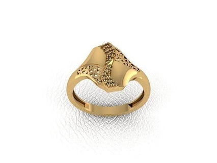 anillo 452 oro Moda belleza diamante Boda joya joyería colgante pendiente compromiso matrimonio platino imprimible plata celebracion anillos 3d print model - Mito3D