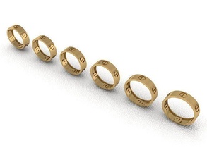 bague 46 or mode beauté diamant mariage bijou bijoux pendentif fiançailles platine imprimable engagement argent gemme fête anneaux 3d print model - Mito3D