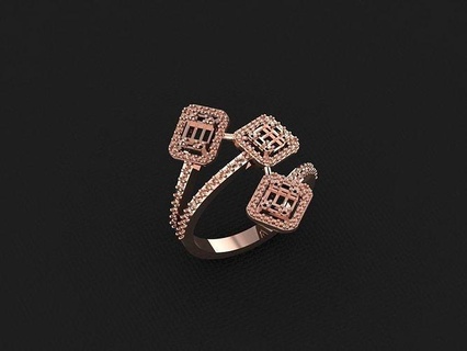 anillo 461 oro Moda belleza diamante Boda joya joyería colgante pendiente compromiso matrimonio platino imprimible plata celebracion moda anillos 3d print model - Mito3D