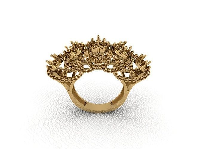 ring 463 gold mode schönheit diamant hochzeit juwel schmuck anhänger verlobungsring ehe platin druckbar engagement silber feier ringe 3D print model - Mito3D