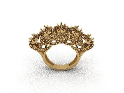 anillo 463 oro Moda belleza diamante Boda joya joyería colgante pendiente compromiso matrimonio platino imprimible plata celebracion anillos 3d print model - Mito3D