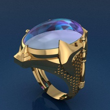 ring 46 jewelry gold fashion printable silver gem diamond beauty engagement diamant jewel wedding cad engagem rhino rings 3d print model - Mito3D