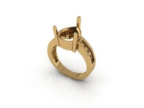 ring 46 gold fashion beauty diamond wedding jewel jewellery jewelry engagem rings 3d print model - Mito3D
