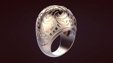 anel 46 jóias aqua carerra do mar artemide lâmina de água oceano y a marca anéis 3d print model - Mito3D