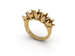 ring 47 gold fashion beauty diamond wedding jewel jewellery jewelry engagem rings 3d print model - Mito3D