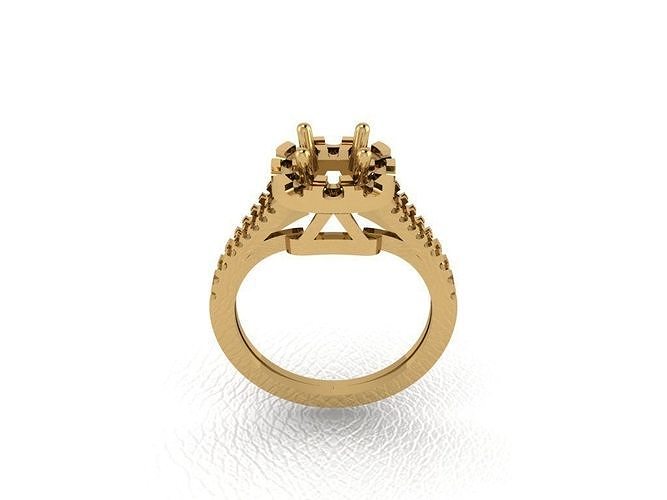 ring 492 gold mode schönheit diamant hochzeit juwel schmuck anhänger verlobungsring ehe platin druckbar engagement silber feier ringe 3D print model - Mito3D