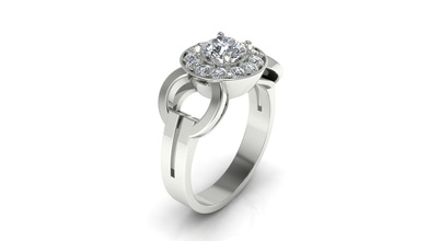 bague 49 bijoux précieux tiffany de luxe shining or l'engagement le diamant l'anneau la mode joyau gem mariage imprimable les anneaux victorien style ronde 3d print model - Mito3D