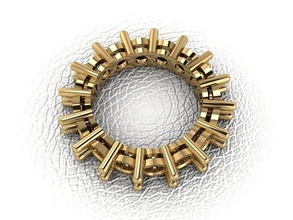 ring 49 gold fashion beauty diamond wedding jewel jewellery jewelry engagem rings 3d print model - Mito3D