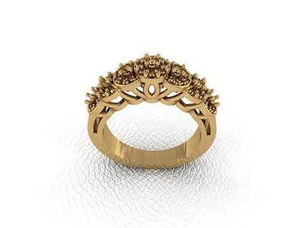 squillare 497 oro moda bellezza diamante nozze gioiello gioielleria pendente anello fidanzamento matrimonio platino stampabile Fidanzamento argento gemma celebrazione anelli 3d print model - Mito3D