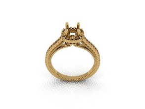 anel 49 ouro moda beleza diamante casamento jóia jóias joalheria pingente noivado casamento platina imprimível prata gema celebração argolas 3d print model - Mito3D