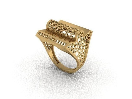anillo 50 oro Moda belleza diamante Boda joya joyería colgante pendiente compromiso matrimonio platino imprimible plata celebracion moda anillos 3d print model - Mito3D