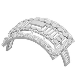 anel 50 joalheria platina esterlina prata imprimível brilhante moda ouro noivado beleza argolas 3d print model - Mito3D