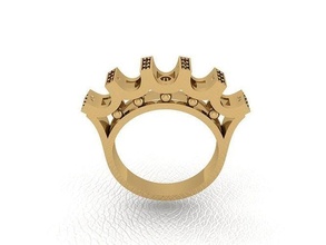 Ring 509 Gold Mode Schönheit Diamant Hochzeit Juwel Schmuck Anhänger Verlobungsring Ehe Platin druckbar Engagement Silber Feier 3d print model - Mito3D