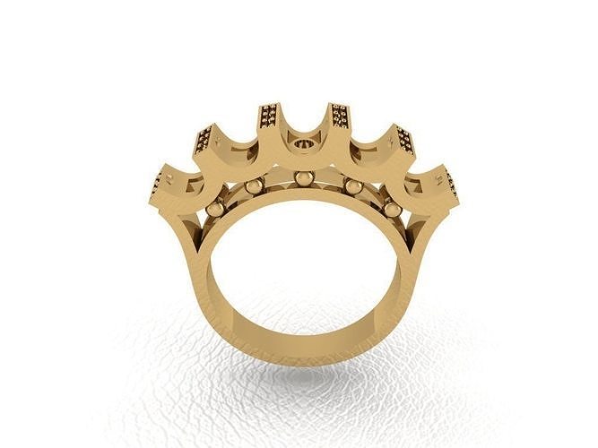 bague 509 or mode beauté diamant mariage bijou bijoux pendentif fiançailles platine imprimable engagement argent gemme fête anneaux 3D print model - Mito3D