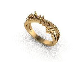 Ring 50 Gold Mode Schönheit Diamant Hochzeit Juwel Schmuck engagem Ringe 3d print model - Mito3D