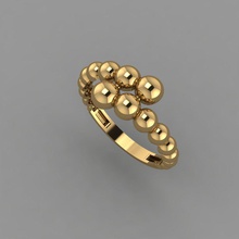 l'anneau 5 bijoux des boucles d'oreilles de modèle luxe art d'argent or numérisée 3d modèles divers les anneaux gem brillant la nature colliers le diamant princesse 3d print model - Mito3D