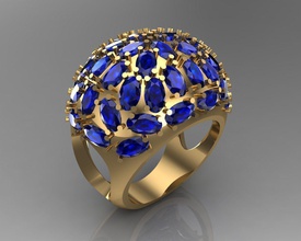 ring 5 Schmuck gold bedruckbar ist oval Mode-ring Silber Ringe 3d print model - Mito3D