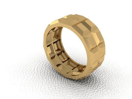 squillare 520 oro moda bellezza diamante nozze gioiello gioielleria pendente anello fidanzamento matrimonio platino stampabile Fidanzamento argento gemma celebrazione anelli 3d print model - Mito3D