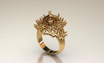 ring 5 gold kompliziert design schmuck luxus platin silber druckbar juwel brillant mode diamant schönheit engagement zubehörteil ringe 3d print model - Mito3D