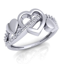 anillo de 52 joya la boda compromiso joyería el diamante plata oro engagem moda sterling prendas vestir collar colgante zafiro blanco los anillos 3d print model - Mito3D