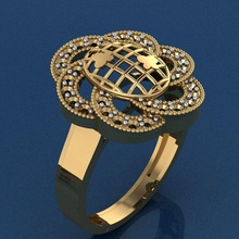 anillo 53 oro joyería joya imprimible colgante pendiente boda brillante plata enganchar collar diamante compromiso moda canalla belleza anillos 3d print model - Mito3D