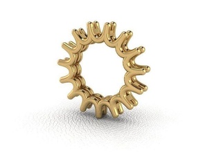 bague 53 or mode beauté diamant mariage bijou bijoux engagem anneaux 3d print model - Mito3D