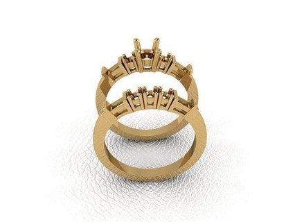 squillare 540 oro moda bellezza diamante nozze gioiello gioielleria pendente anello fidanzamento matrimonio platino stampabile Fidanzamento argento gemma celebrazione anelli 3d print model - Mito3D