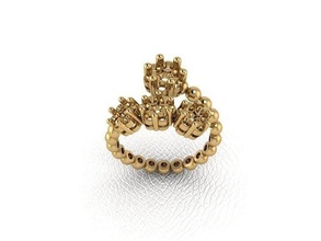 bague 54 or mode beauté diamant mariage bijou bijoux pendentif fiançailles platine imprimable engagement argent gemme fête 3d print model - Mito3D