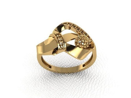 Ring 549 Gold Mode Schönheit Diamant Hochzeit Juwel Schmuck Anhänger Verlobungsring Ehe Platin druckbar Engagement Silber Feier Ringe 3d print model - Mito3D