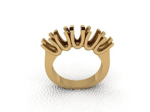 ring 55 gold mode schönheit diamant hochzeit juwel schmuck anhänger verlobungsring ehe platin druckbar engagement silber feier ringe 3d print model - Mito3D